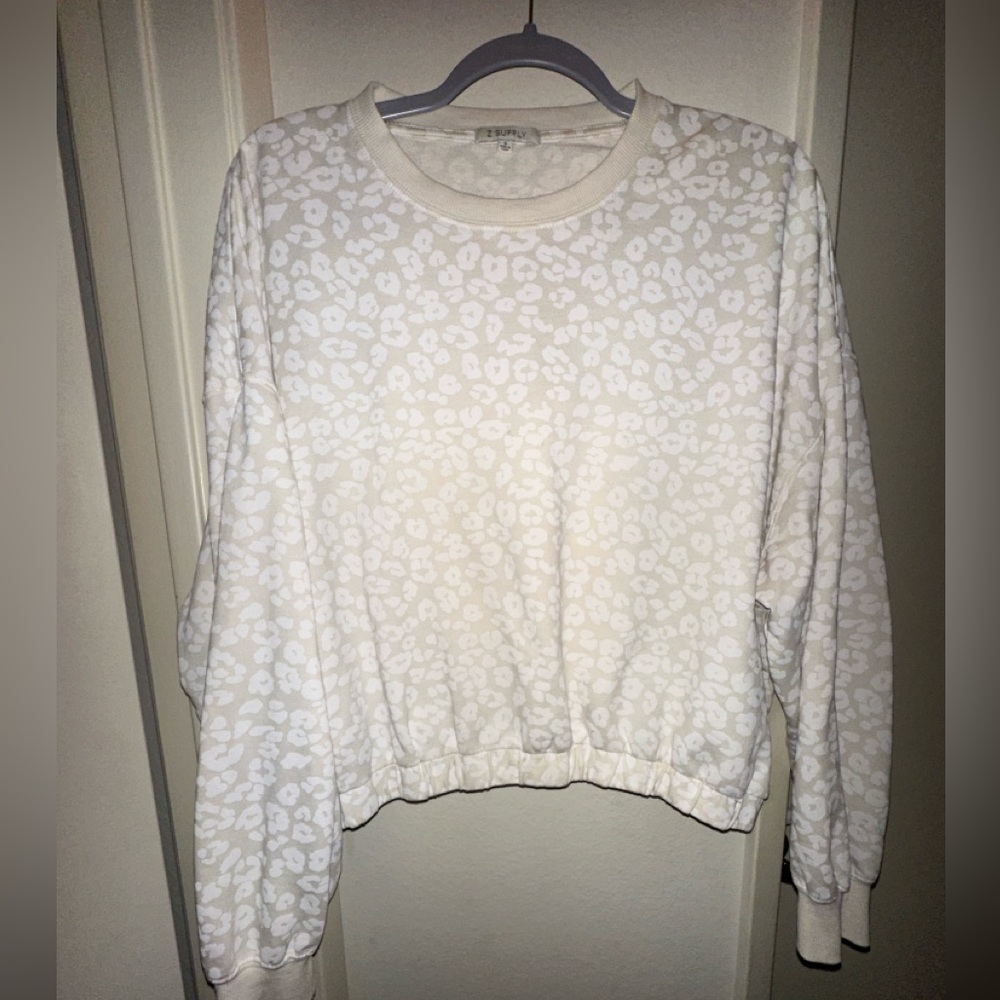 Z supply crop sweatshirt size S